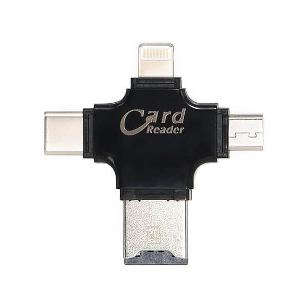 کارت خوان چهار کاره COTEetCI 4 in 1 Card Reader